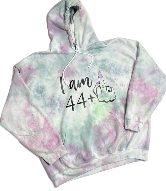 45th Birthday Hoodie - Custom Made - 44+1