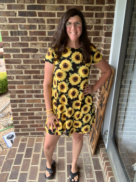 Sunflower Dress w/ Pockets